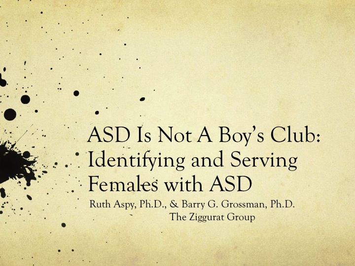 ASD is not a boys club